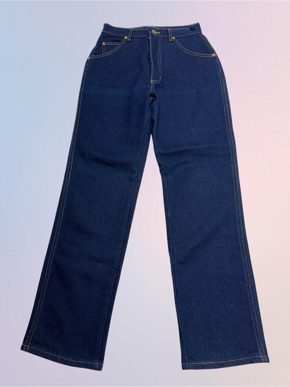 LEE Women’s 10 Petite Straight Leg Blue Jeans